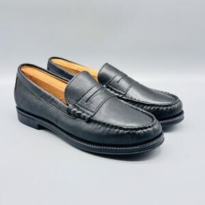 G H Bass Shoes Womens 5.5 Black Leather Weejuns Penny Loafers Classic Comfort